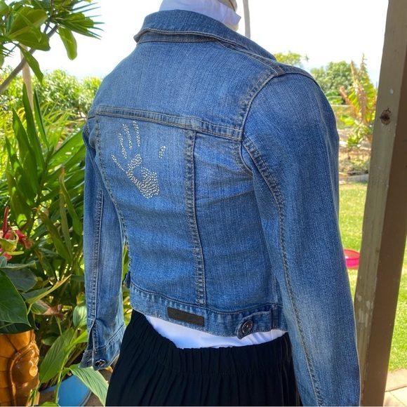 Zara super cute denim jean jacket. - Picture 5 of 8